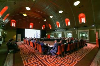 People at the table at a roundtable discussion