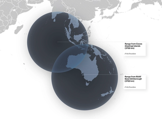 Operational ranges of P-8A aircraft