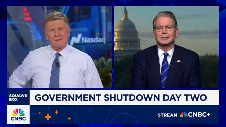 Treasury Secretary Scott Bessent: U.S. GDP could take a hit from government shutdown