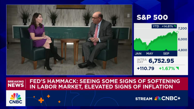 Fed’s Beth Hammack: We need to continue to keep policy ‘somewhat restricted’ to bring inflation down