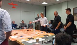 Personnel from Australia, the United States and the United Kingdom live tested autonomous ground vehicles in a contested electronic warfare environment in South Australia in late 2023.